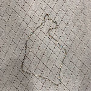 Long colorful beaded necklace